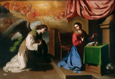 The Annunciation av Francisco de Zurbarán