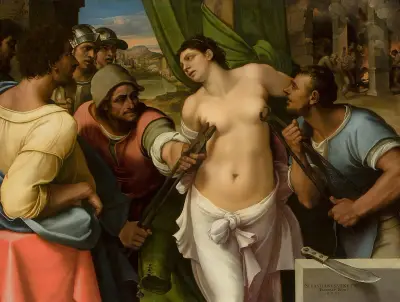 Martyrdom of St Agatha, Sebastiano del Piombo