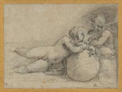 The Christ Child and Saint John the Baptist, Sebastiano del Piombo