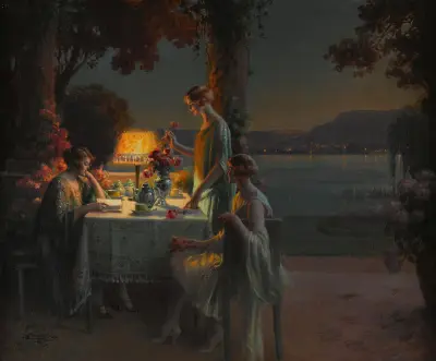 Młode kobiety nad jeziorem, Delphin Enjolras