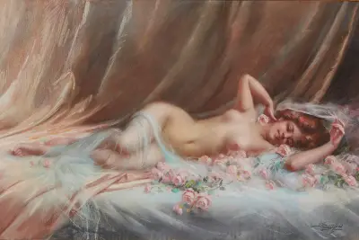 Akt z różami, Delphin Enjolras