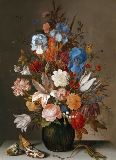 Zátiší s květinami, Balthasar van der Ast