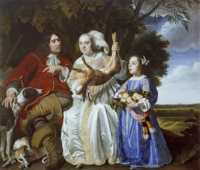 Jochem van Aras with his Wife and Daughter, Bartholomeus van der Helst