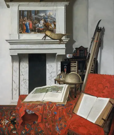 Room Corner With Curiosities av Jan van der Heyden