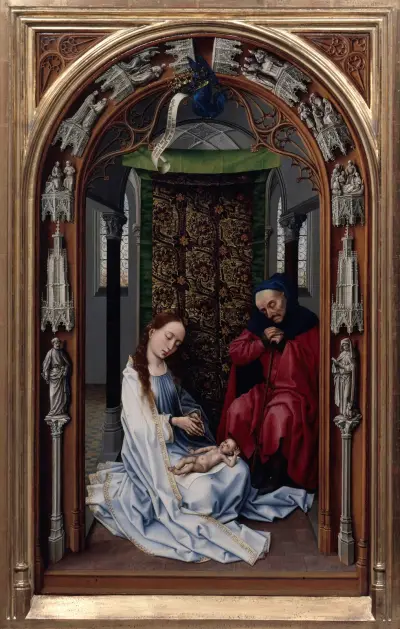 The Altar of Our Lady (Miraflores Altar), 1440 – nr 3 av Rogier van der Weyden