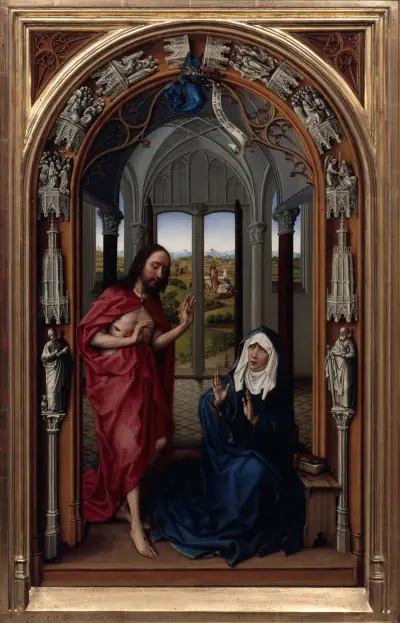 The Altar of Our Lady (Miraflores Altar), 1440 – nr 1 av Rogier van der Weyden