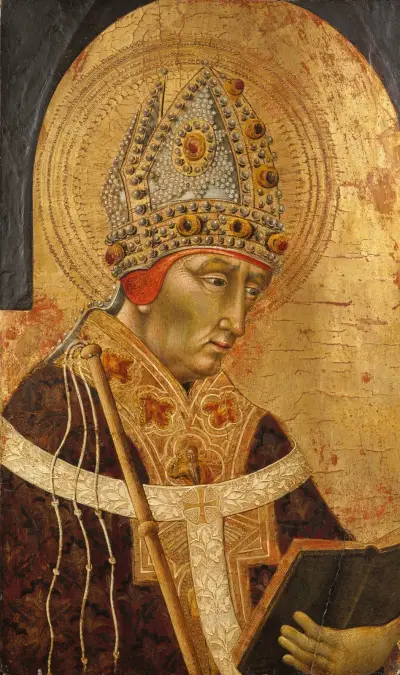Der heilige Ambrosius von Giovanni di Paolo