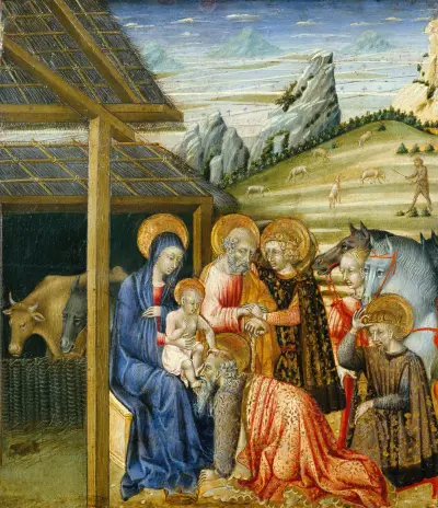 The Adoration of the Magi, 1460 von Giovanni di Paolo