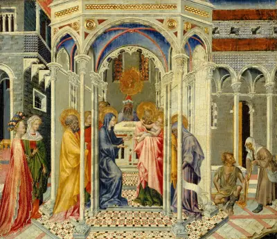 Die Darstellung Christi im Tempel von Giovanni di Paolo