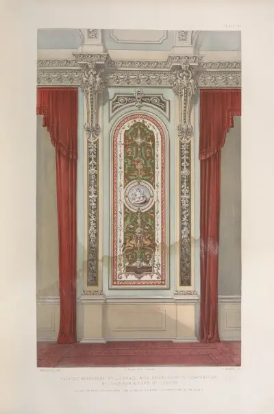 Painted arabesque av Matthew Digby Wyatt