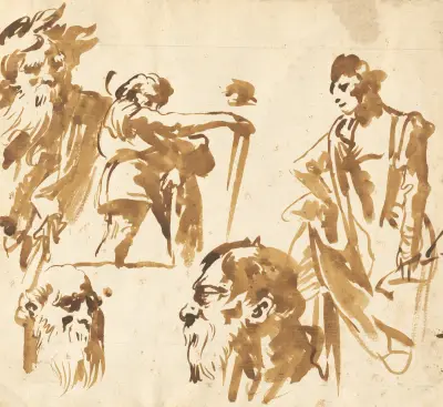 Figures and Faces av Giovanni Domenico Tiepolo