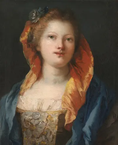 Portrait of a Woman av Giovanni Domenico Tiepolo