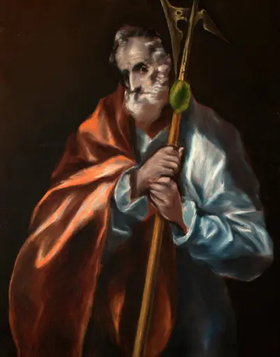 Aposteln Judas Taddeus av El Greco (Domenikos Theotokopoulos)