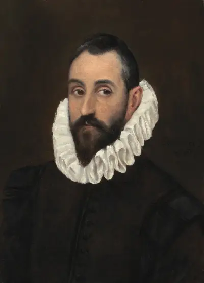 Portrait of a gentleman av El Greco (Domenikos Theotokopoulos)