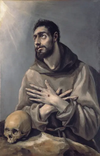 Saint Francis In Ecstasy av El Greco (Domenikos Theotokopoulos)
