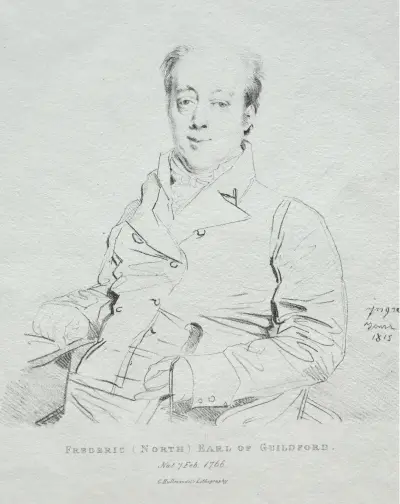 Frederic 5th Earl of Guilford av Jean Auguste Dominique Ingres