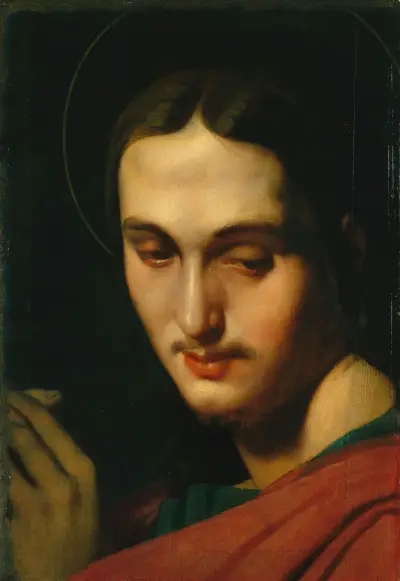Head of Saint John the Evangelist av Jean Auguste Dominique Ingres