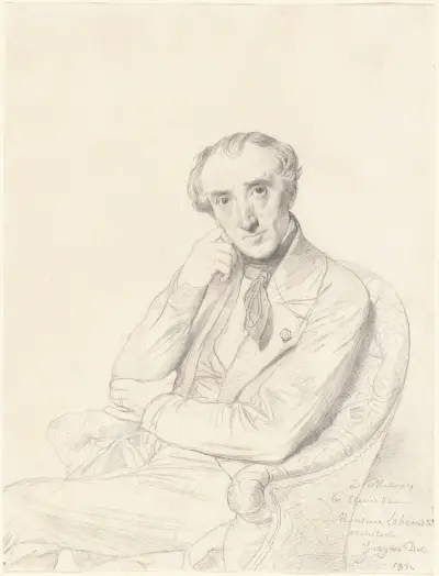 Henri Labrouste av Jean Auguste Dominique Ingres