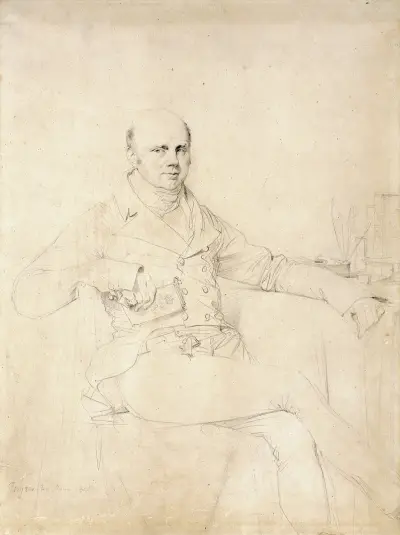 John Russell, Sixth Duke of Bedford av Jean Auguste Dominique Ingres