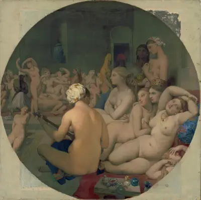 Le Bain Turc (The Turkish bath) av Jean Auguste Dominique Ingres