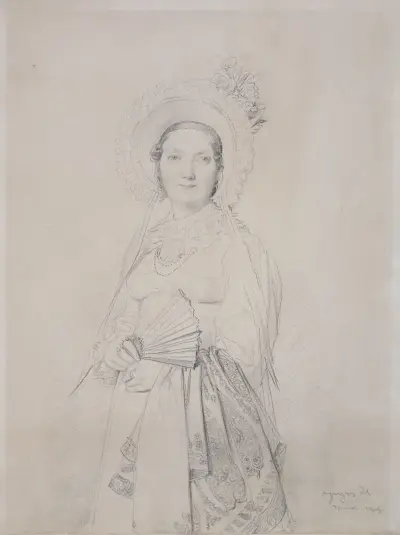 Madame Lavergne av Jean Auguste Dominique Ingres