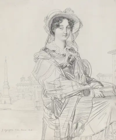 Mrs. Charles Badham av Jean Auguste Dominique Ingres