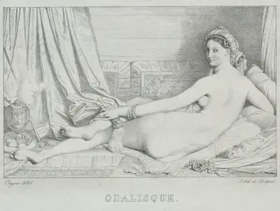 Odalisque av Jean Auguste Dominique Ingres