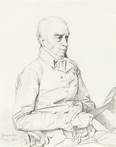 Portrait of Thomas Church av Jean Auguste Dominique Ingres