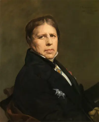 Self Portrait, 1864 av Jean Auguste Dominique Ingres