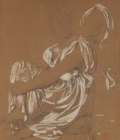Study for the Figure of the Iliad in ‘The Apotheosis of Homer’ av Jean Auguste Dominique Ingres