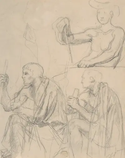 Studie av figurer – nr 2 av Jean Auguste Dominique Ingres