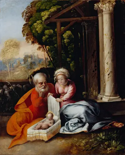 Die Heilige Familie von Dosso Dossi