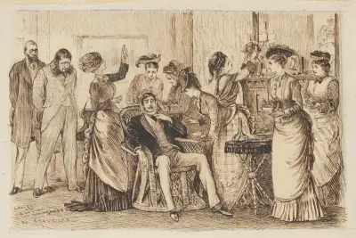 Christmas Day, 1876. av George Du Maurier