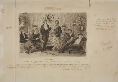 ‘Nincompoopiana,’ Illustration for Punch av George Du Maurier