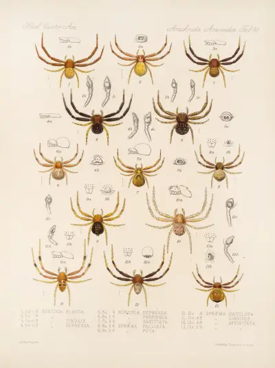 Arachnida Araneidea Pl. 10, Frederick DuCane Godman