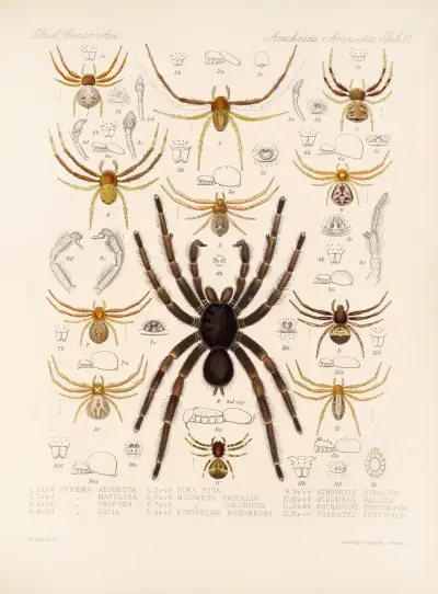 Arachnida Araneidea Pl. 11, Frederick DuCane Godman