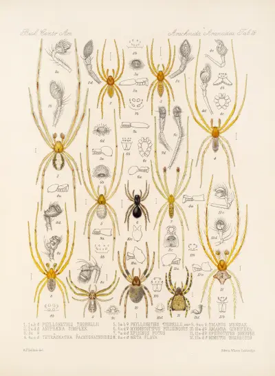 Arachnida Araneidea Pl 18, Frederick DuCane Godman