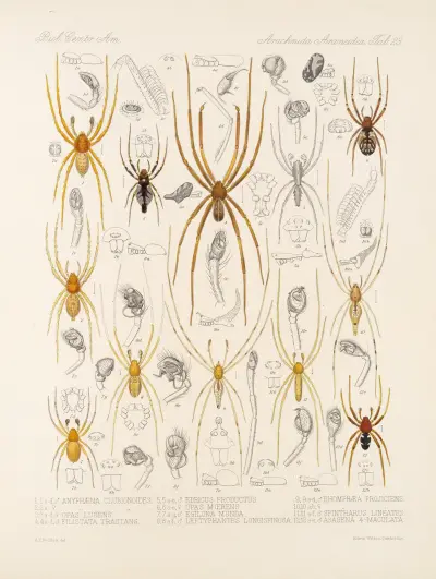 Arachnida Araneidea Pl 23, Frederick DuCane Godman
