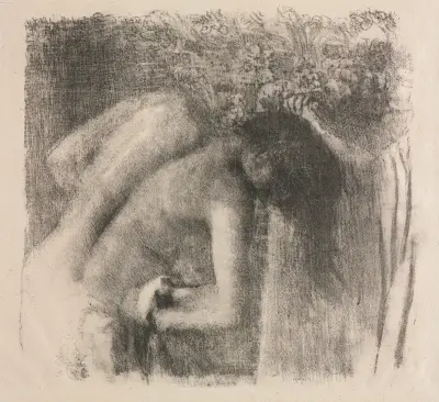 After the Bath, 1891 av Edgar Degas