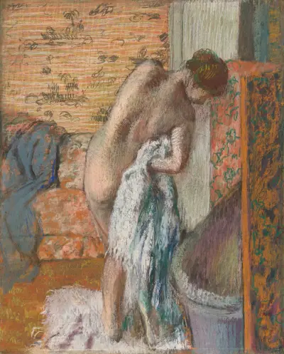 Après le bain (Femme s’essuyant), 1896 av Edgar Degas