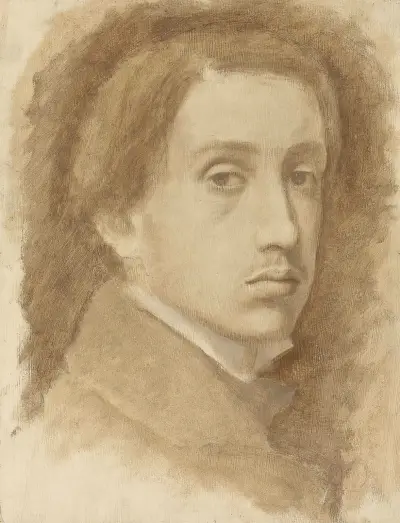 Autoportrait, 1854 av Edgar Degas