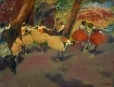 Before The Performance av Edgar Degas