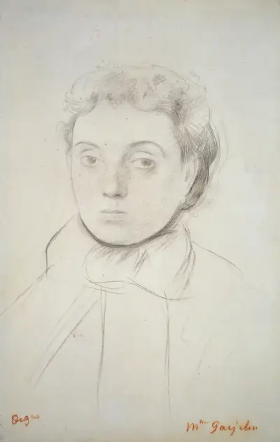 Bildnis Joséphine Gaujelin av Edgar Degas