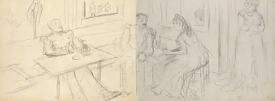 Scena w burdelu, Edgar Degas