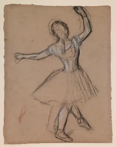 Dancer on Stage and in Motion av Edgar Degas