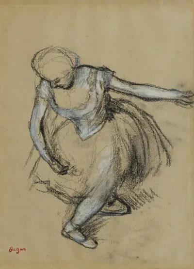 Danseuse saluant av Edgar Degas
