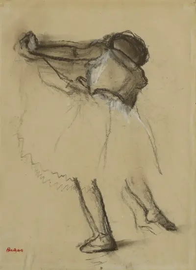 Danseuse vue de dos av Edgar Degas