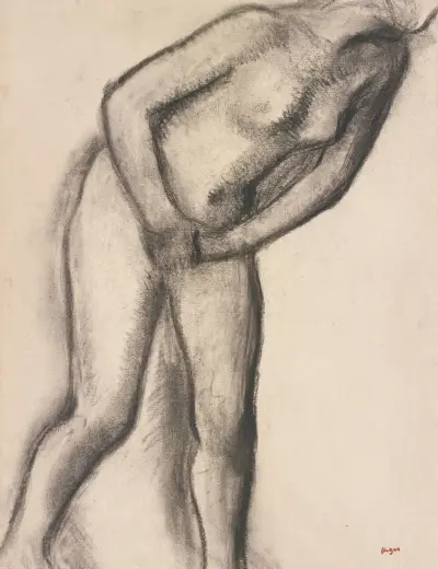 Étude de nu – nr 1 av Edgar Degas