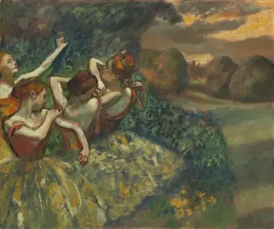 Four Dancers av Edgar Degas