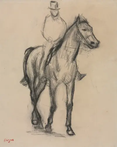 Horse and Rider, 1890 av Edgar Degas